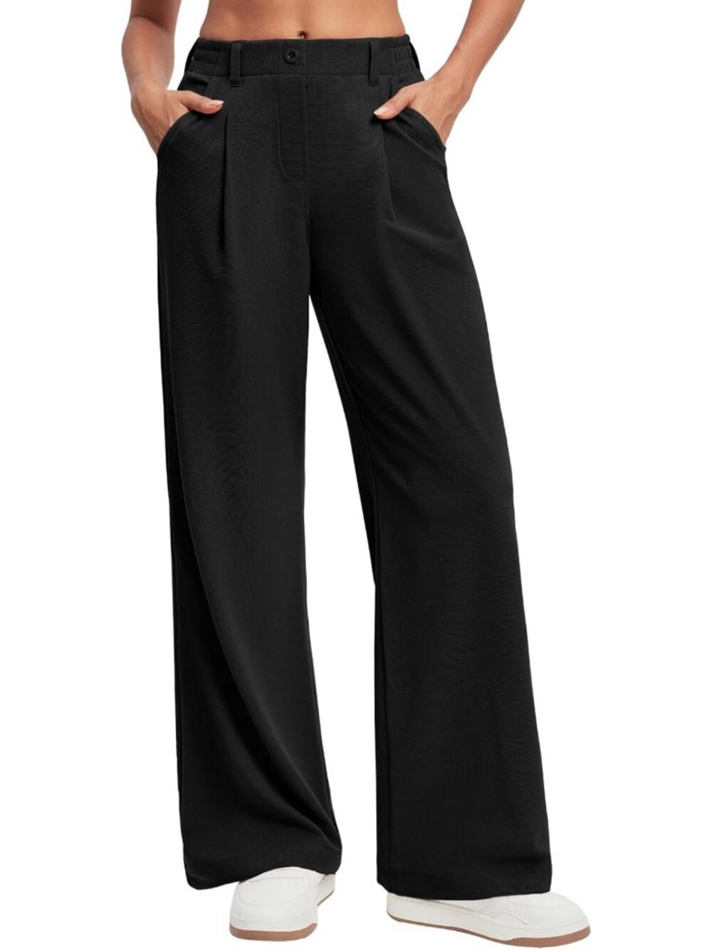Chic Wide Leg Dress Pants for Women | Business Casual Office Wear Outfit
